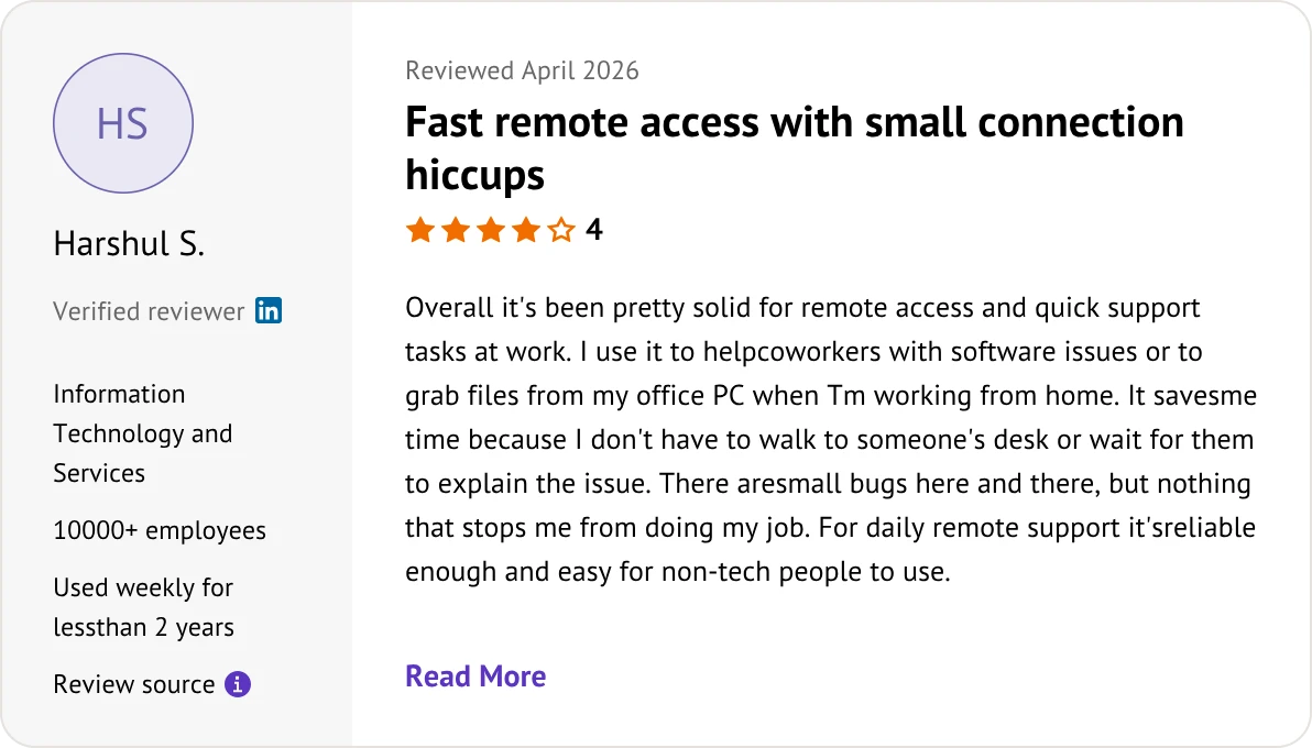 AnyDesk user review