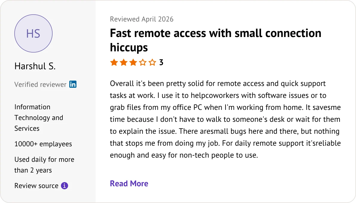 Chrome Remote Desktop user review
