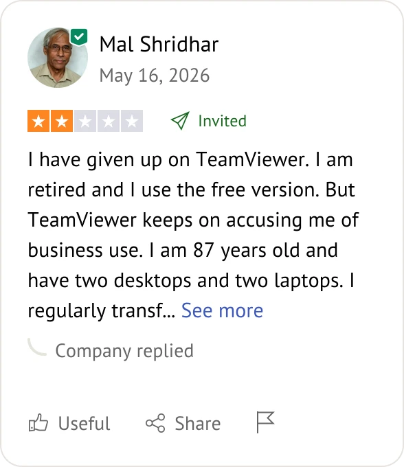 TeamViewer gebruikersrecensie