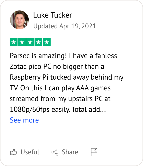 Parsec user review