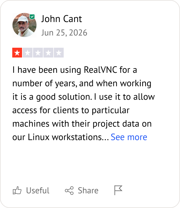 RealVNC user review