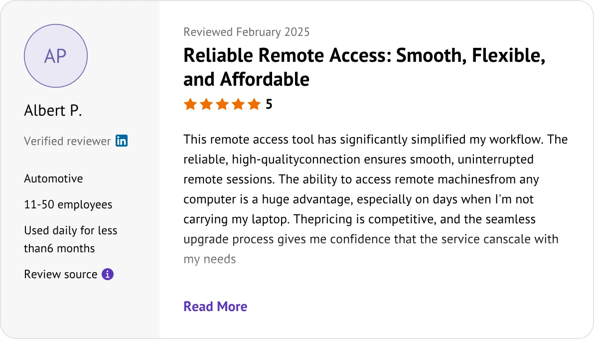 RemotePC user review
