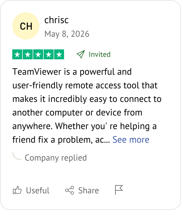 TeamViewer user review
