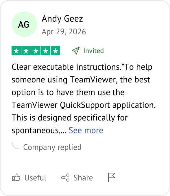 TeamViewer user review