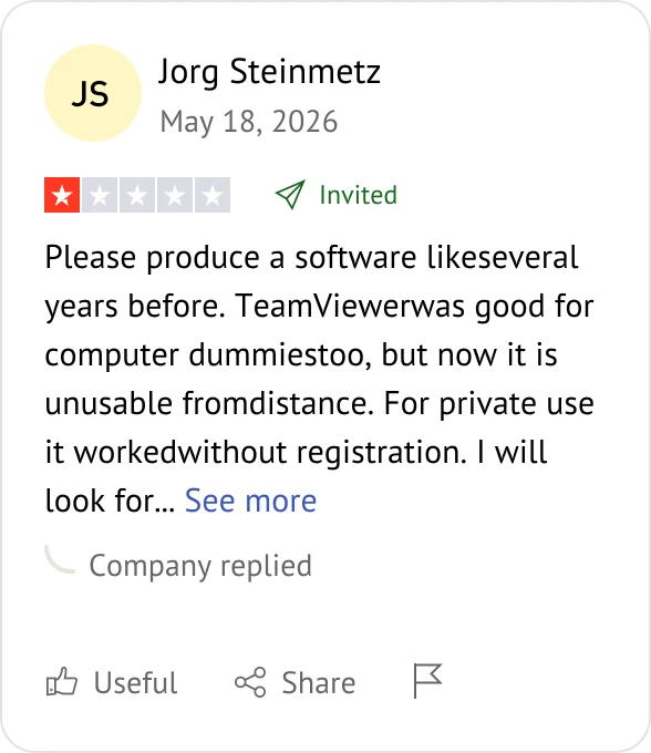 teamViewer user review
