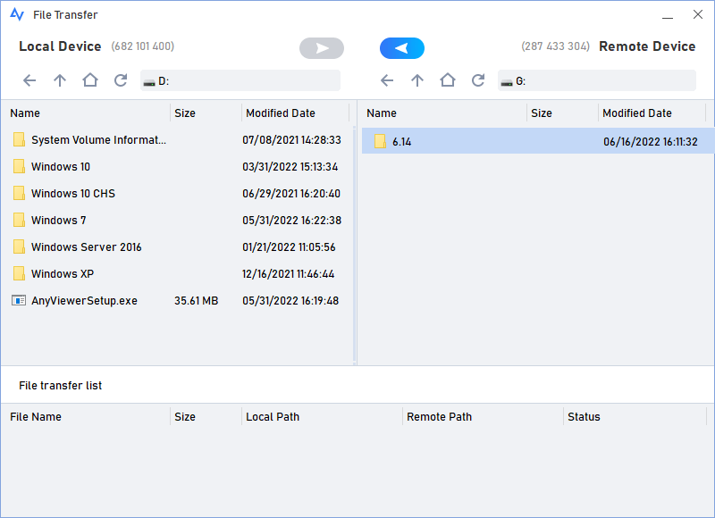 Transfer Files from Remote Machine