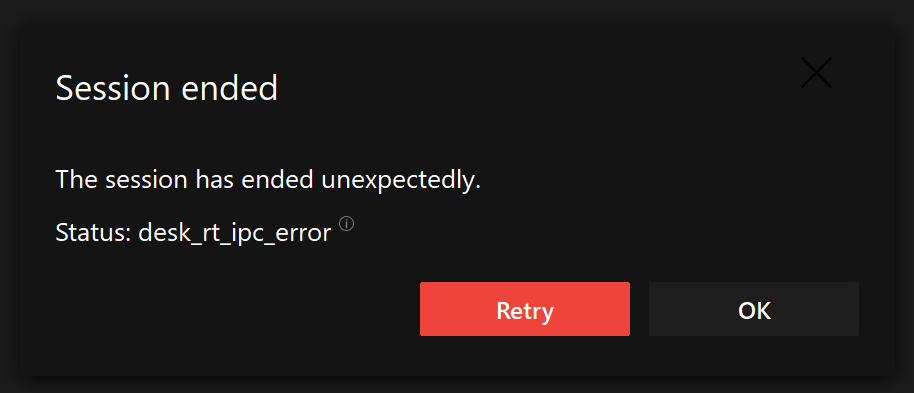 Software de Escritorio Remoto “desk_rt_ipc_error” [Windows y Linux]
