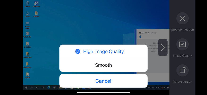 Change Image Quality iOS