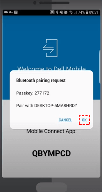 Connect via Bluetooth 