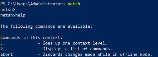 netsh
