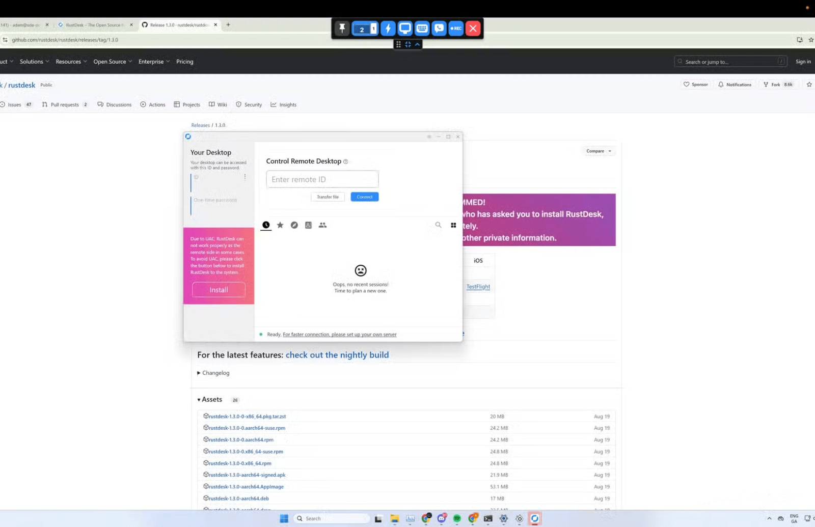 rustdesk-windows-session
