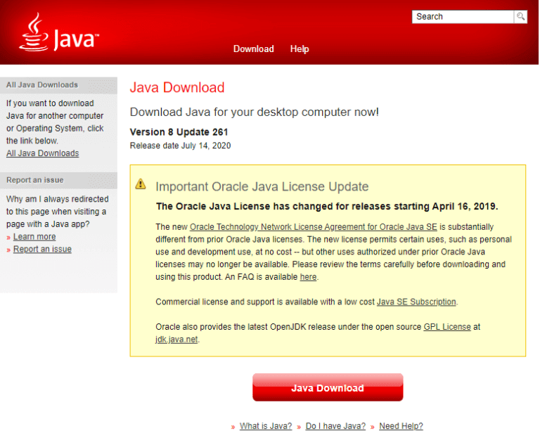 Java Download 