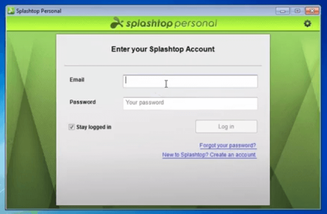Log In Splashtop Account