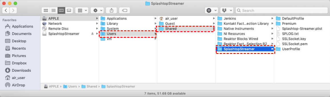 Users Shared Splashtopstreamer