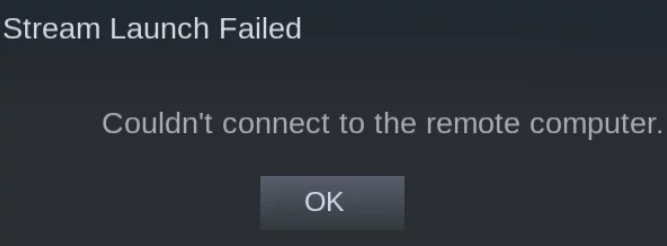 Remote Play Error