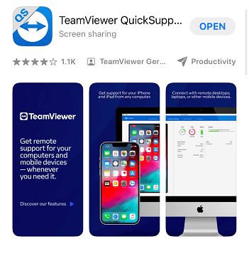 Get TeamViewer QuickSupport