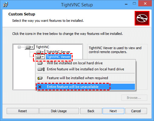 TightVNC Viewer Unavailable 
