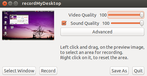 recordMyDesktop