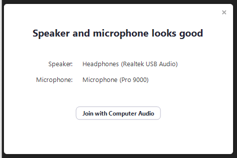 Speaker and Microphone Looks Good 