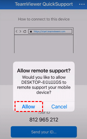 allow-teamviewer-remote-suppot-on-iphone