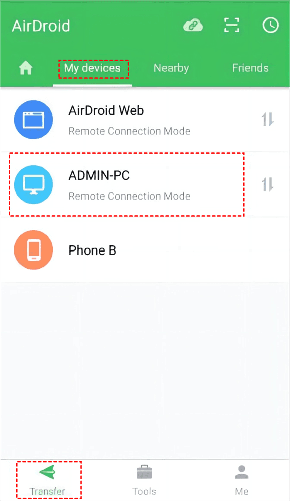 select-device-in-app