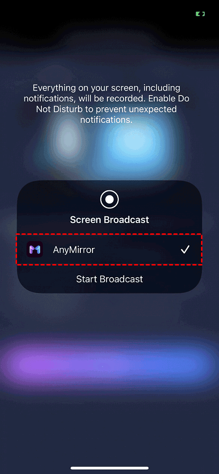 start-broadcast-on-the-device