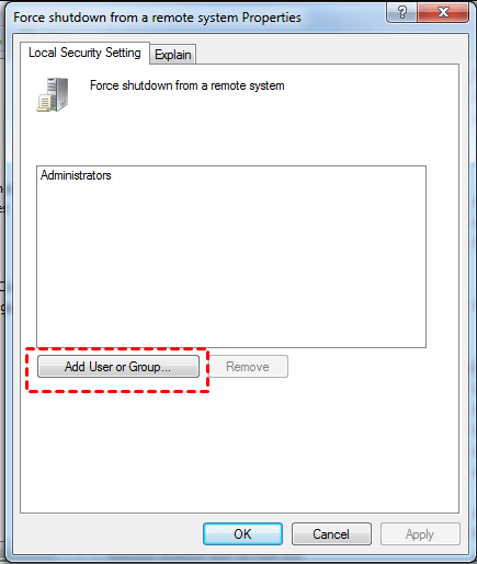 shutdown remote computer cmd access denied 5