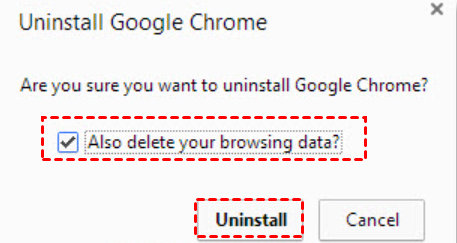 also delete browsing data