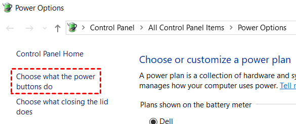 Choose What the Power Buttons Do 