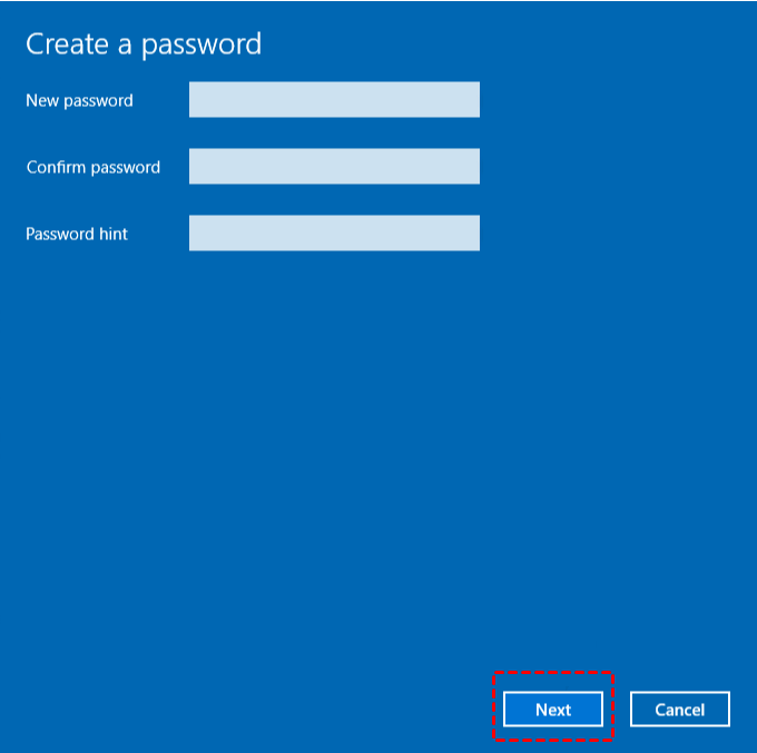 Create A Password 