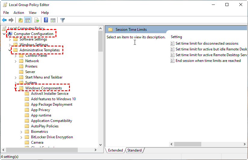 Group Windows Components