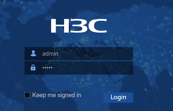 h3c router login