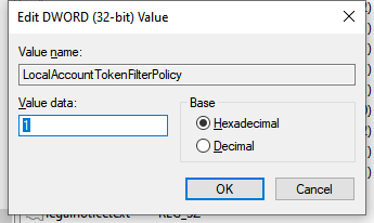 Local Account Token Filter Policy 