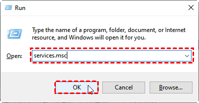 Open Windows Services 