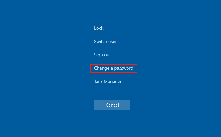 Go to Change a Password in Remote Desktop Connection