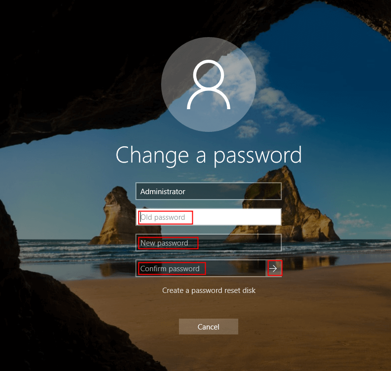 Change Password of Remote PC