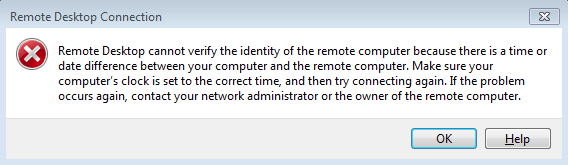 Remote Desktop Verify Identity Remote Computer