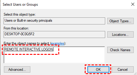Remote Interactive Logon