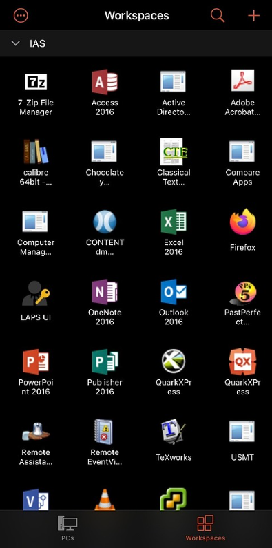 Available Remoteapps
