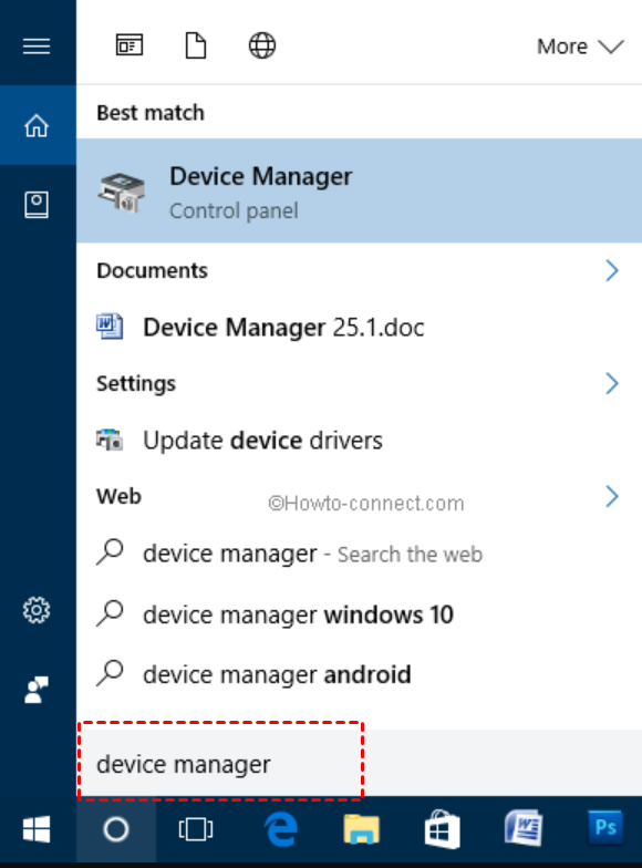 search device manager