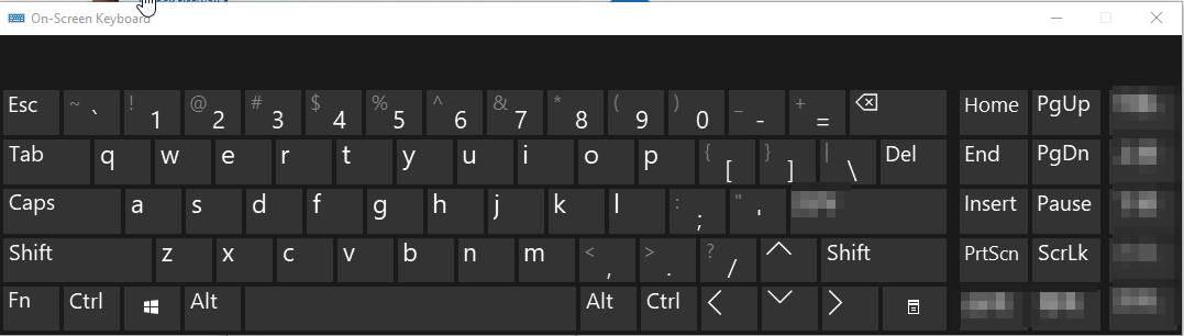 Show the on Screen Keyboard 
