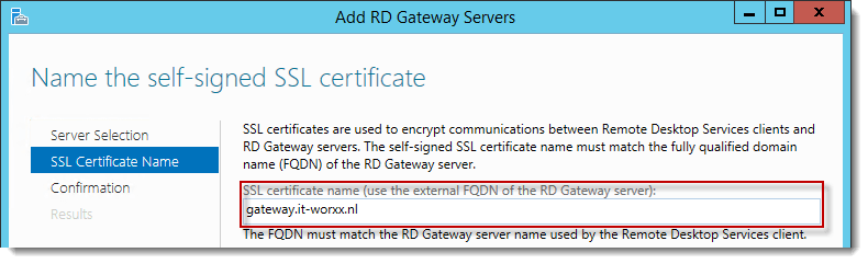 SSL Certificate Name