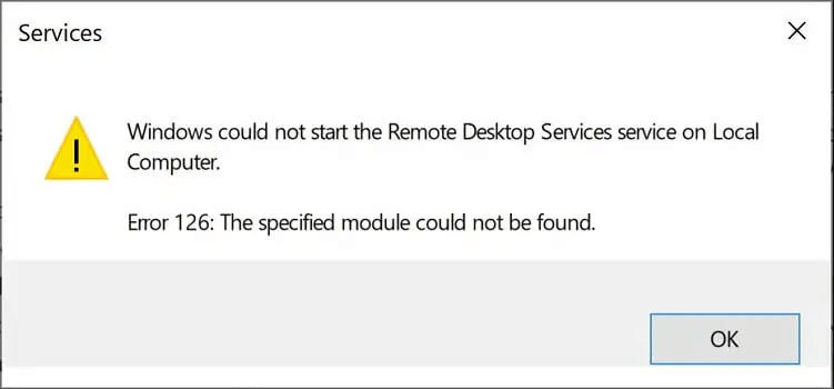The Specified Module Could Not Be Found