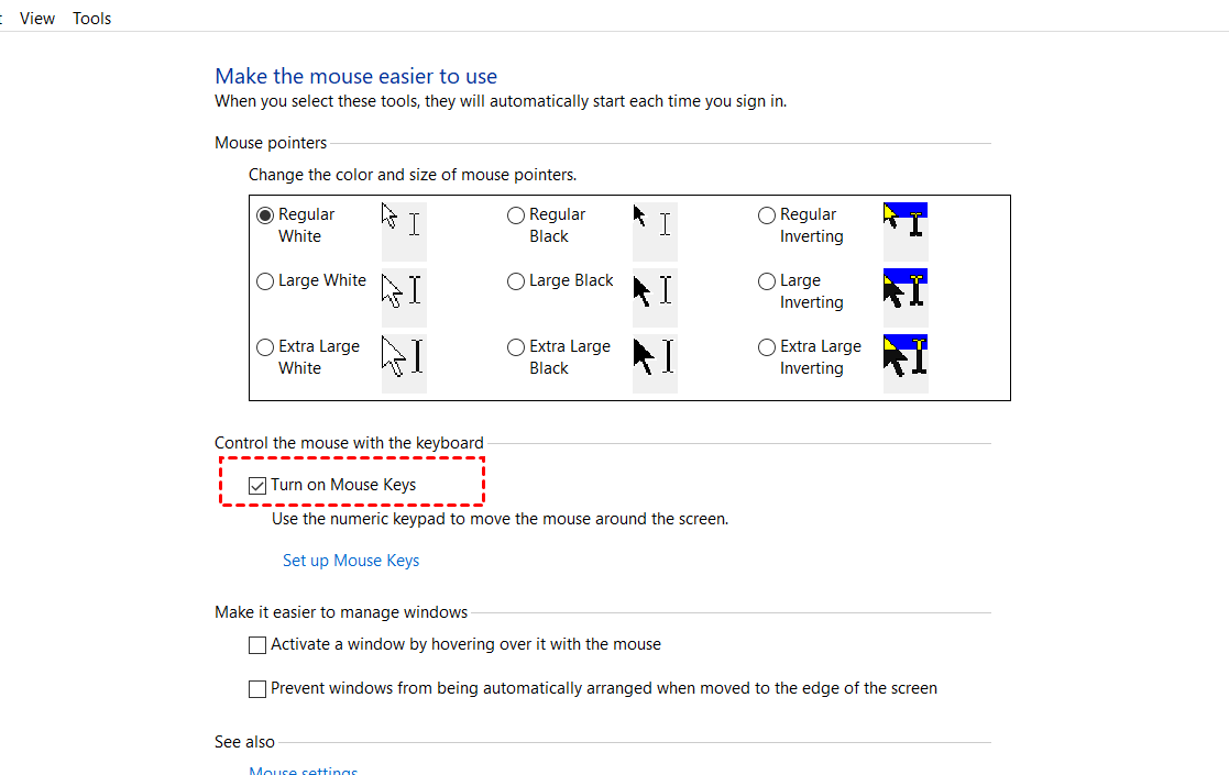 Make Mouse Pointer color to red, solid black, etc, in Windows 11/10