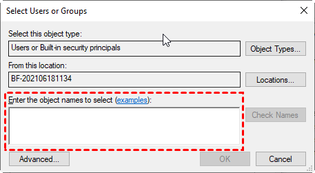 Type in Remote Desktop Users