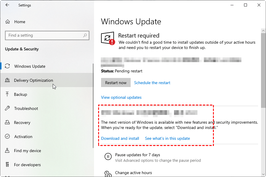 Update Windows Versions