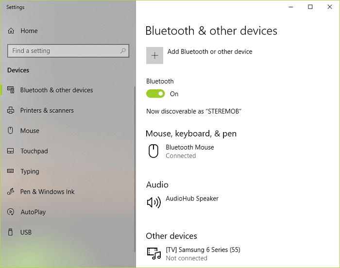 Windows Bluetooth 