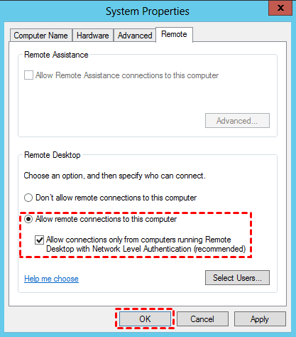 Open Remote Connection 